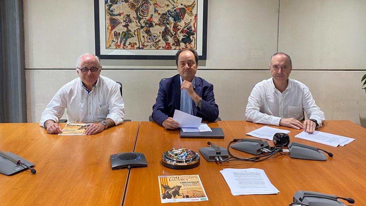 Juristes Valencians, a Llorca: “Es la última oportunidad para salvar el legado de Jaume I”