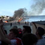 Ceuta se acerca al estallido social tras la quema de un campamento de migrantes