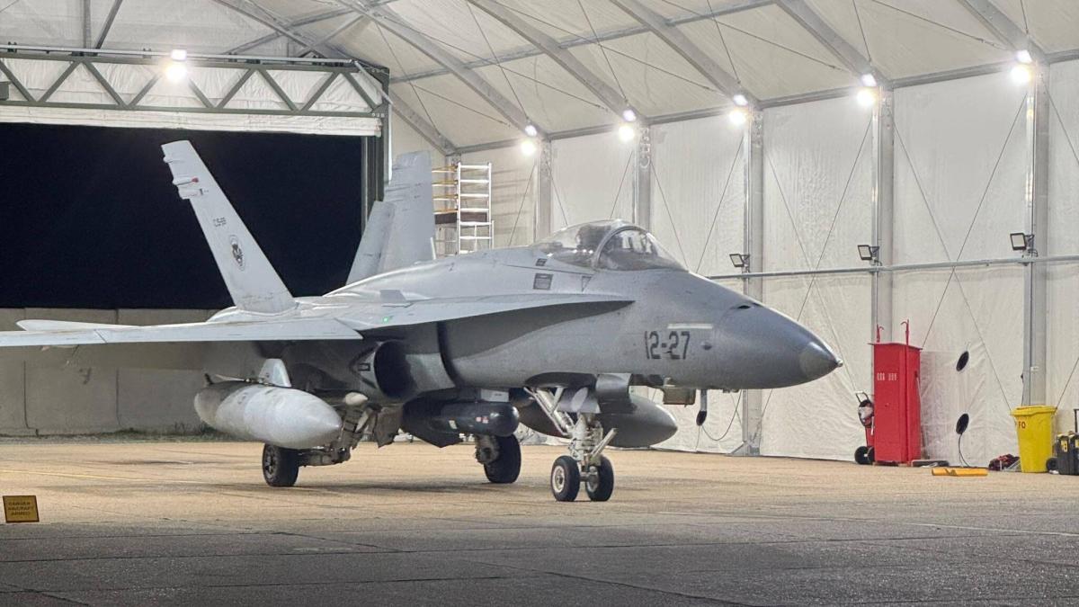 Activados dos cazas españoles desplegados en Rumanía ante una alerta de drones rusos