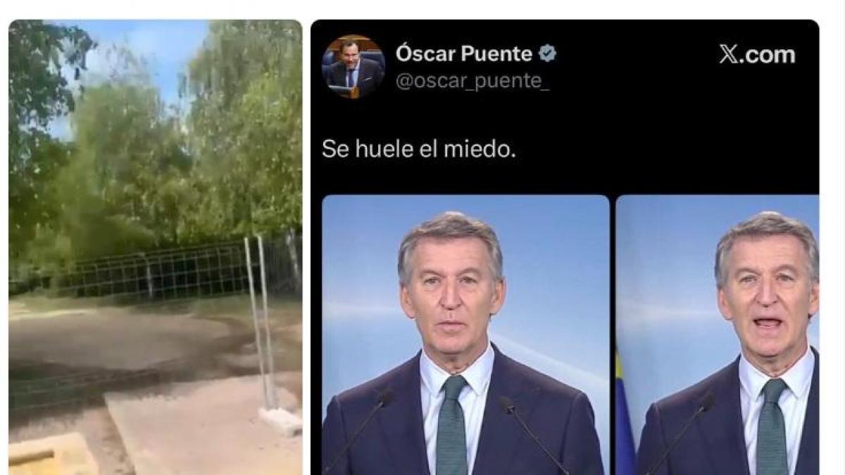 El PP ataca a Óscar Puente con un vídeo del momento en que se rompió el cuádriceps: “Miedo le tenías tú a un esguince”