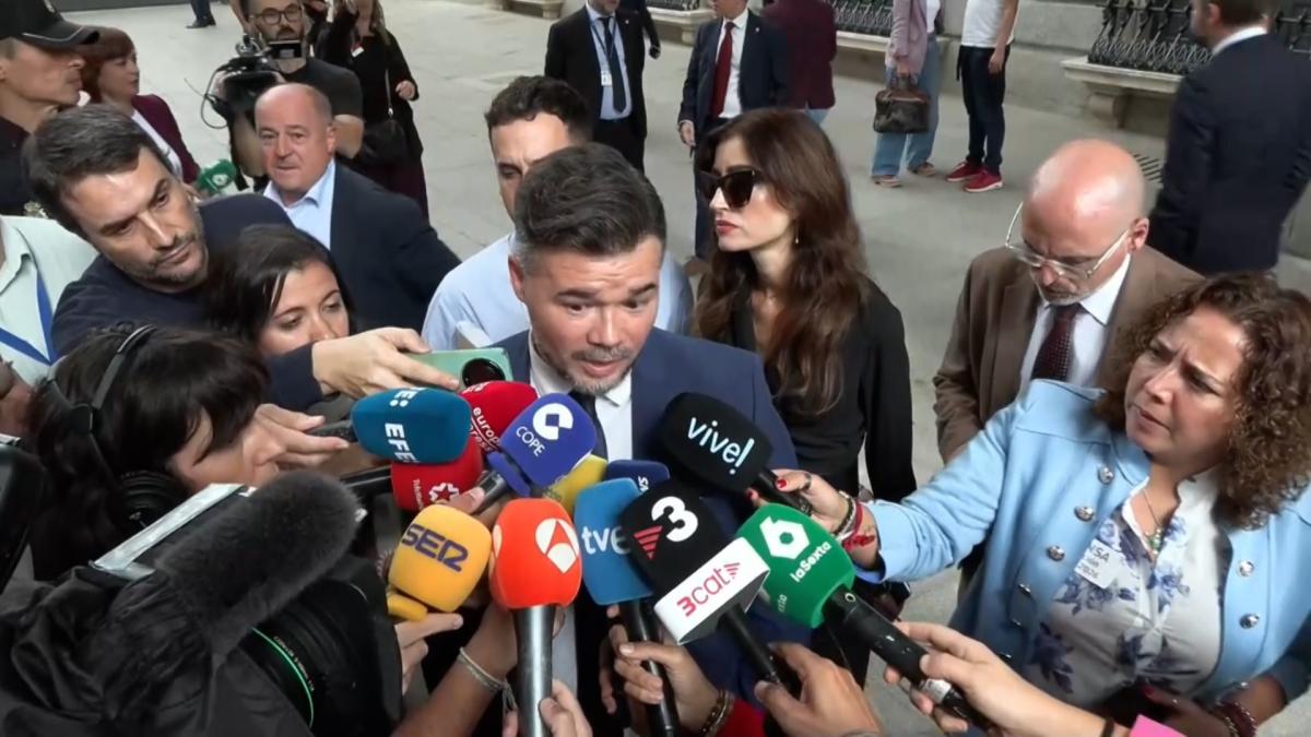 ERC baraja un plan B por si Rufián descarta ser candidato en las elecciones generales