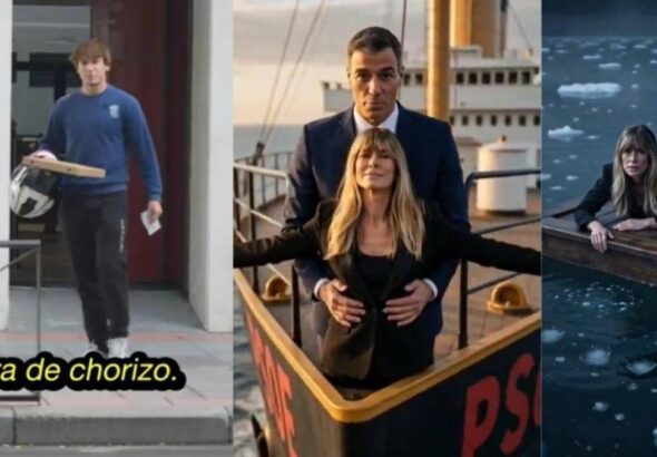 Nuevo vídeo del PP en el que trata de entregar una pizza con “extra de chorizo” en Ferraz